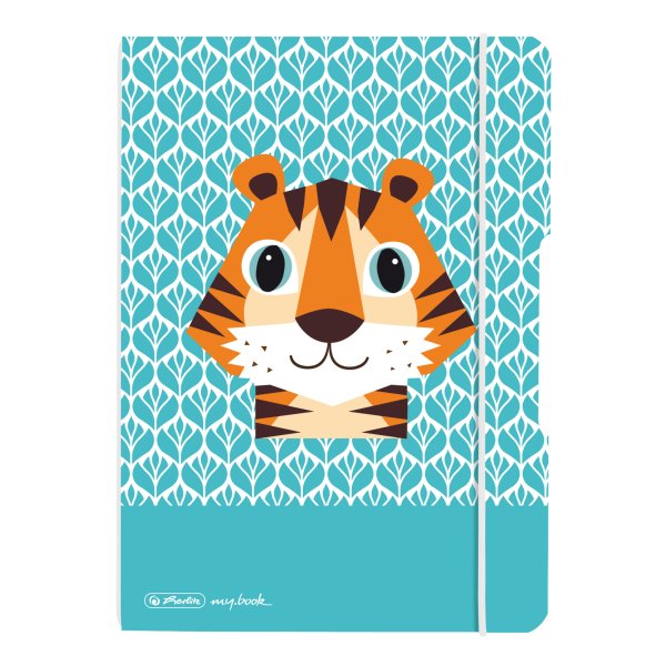 Notizheft flex PP A5,40 Blatt, punktiert Cute Animals Tiger, my.book